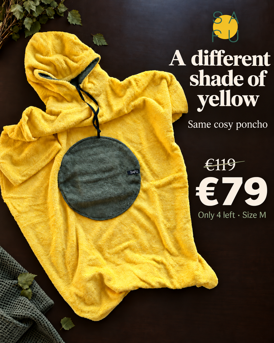 Sunny yellow poncho