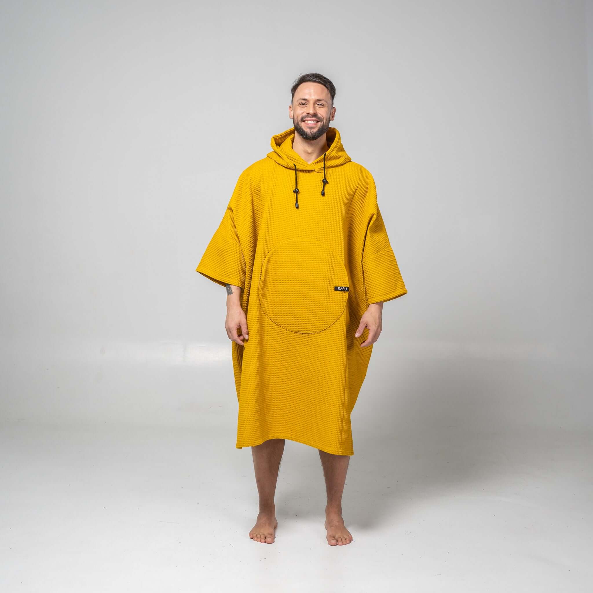 Luxurious Waffle Poncho for chic adventures – SAFU
